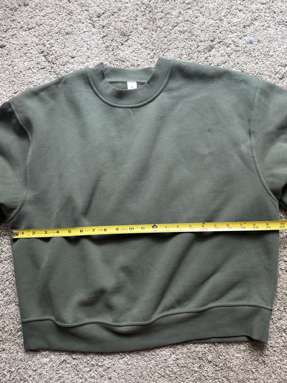 Lululemon Steady State Crewneck Oversized Sweatshirt in Willow Green Sz Medium - Picture 6 of 8